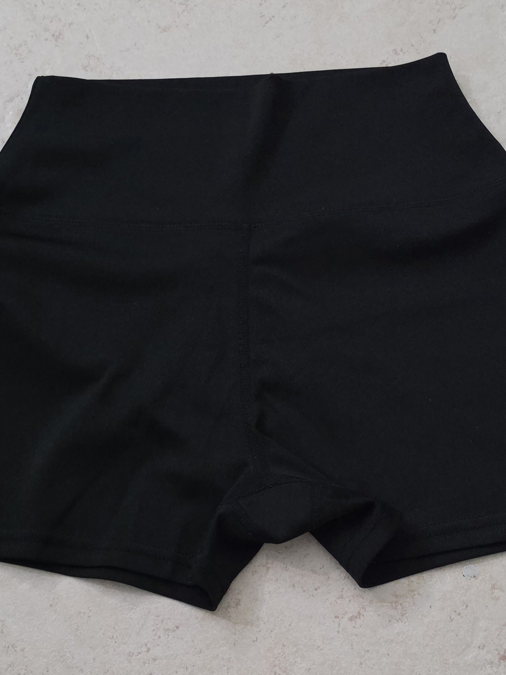 Black High-Waist Women’s Active Shorts